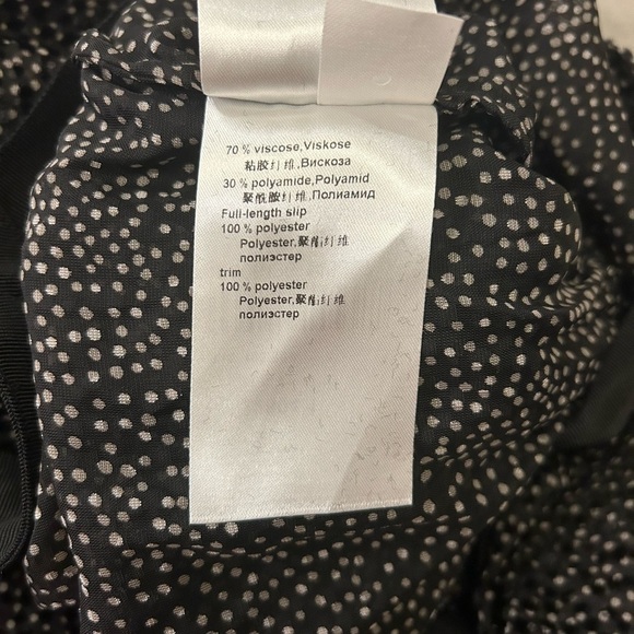 Marc Cain Sheer Dot Dress long Sleeve Black N1 - Picture 11 of 12